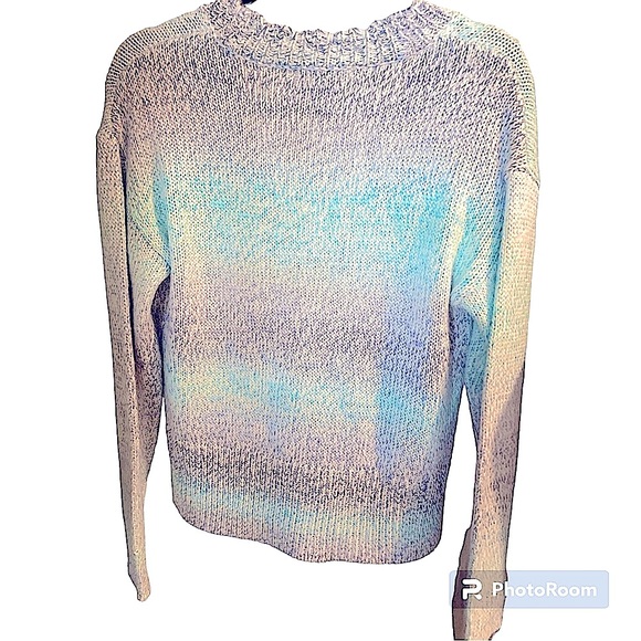 Anthropologie Aimee Colorblocked Cardigan in Blue. Size Small. NWOT - Picture 5 of 6